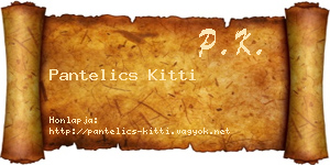 Pantelics Kitti névjegykártya